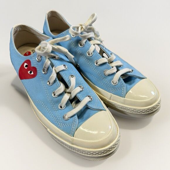Comme des Garçons PLAY x Converse Chuck Taylor Blue Heart Sz 7.5 Rare CDG Collab